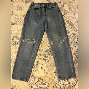 Wild Fable size 6 highest rise mom jeans with distressing